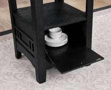 Load image into Gallery viewer, Black Counter Height Extension Table Wire Brush
