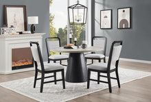Load image into Gallery viewer, Black/Ivory Melamin Round Dining Table
