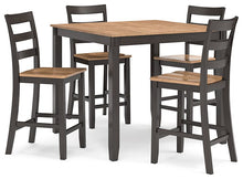 Load image into Gallery viewer, Gesthaven Counter Height Dining Table and 4 Barstools (Set of 5) image

