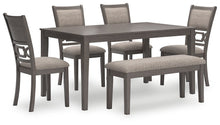 Load image into Gallery viewer, Wrenning Dining Table and 4 Chairs and Bench (Set of 6) image
