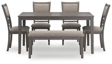 Load image into Gallery viewer, Wrenning Dining Table and 4 Chairs and Bench (Set of 6)
