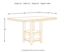 Load image into Gallery viewer, Ralene Counter Height Dining Extension Table
