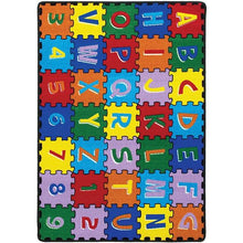Load image into Gallery viewer, Abbey Alphabet/Multi 4' 9" X 6' 9" Area Rug
