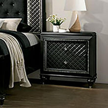 Load image into Gallery viewer, Demetria Metallic Gray Night Stand
