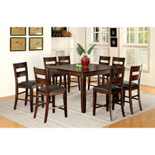 Load image into Gallery viewer, DICKINSON II Dark Cherry Counter Ht. Table w/ 18" Leaf

