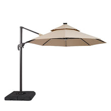 Load image into Gallery viewer, Fera 10 Ft Round Umbrella w/ LED Bulb + 37" Large Base
