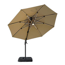 Load image into Gallery viewer, Fera 10 Ft Round Umbrella w/ LED Bulb + 37" Large Base
