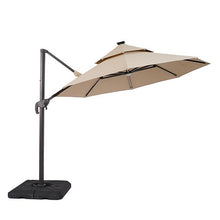 Load image into Gallery viewer, Fera 10 Ft Round Umbrella w/ LED Bulb + 37" Large Base
