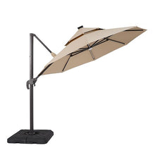 Load image into Gallery viewer, Fera 10 Ft Round Umbrella w/ LED Bulb + 37" Large Base
