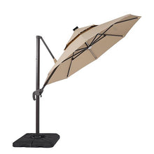 Load image into Gallery viewer, Fera 10 Ft Round Umbrella w/ LED Bulb + 37" Large Base
