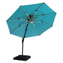 Load image into Gallery viewer, Fera 10 Ft Round Umbrella w/ LED Bulb + 37" Large Base
