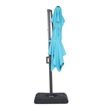 Load image into Gallery viewer, Fida 8 Ft Square Umbrella w/ Double Top + 37" Large Base
