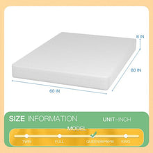 Load image into Gallery viewer, Forsythia 8" Queen Green Tea Gel Memory Foam
