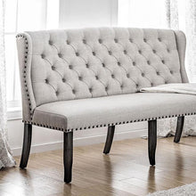 Load image into Gallery viewer, SANIA 3-Seater Loveseat Bench, Ivory
