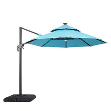 Load image into Gallery viewer, Nuti 10 Ft Round Umbrella w/ LED Light + 37" Large Base
