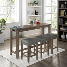 Load image into Gallery viewer, Caerleon 3 &amp; 4 Piece Counter Ht. Set Gray &amp; Blue
