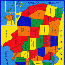 Load image into Gallery viewer, ABBEY Us Map 5' X 8' Area Rug
