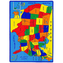 Load image into Gallery viewer, ABBEY Us Map 5' X 8' Area Rug

