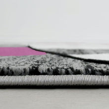Load image into Gallery viewer, Niksar Gray/Purple 5' X 7' Area Rug
