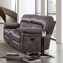 Load image into Gallery viewer, JOSIAS Loveseat, Dark Gray Leatherette

