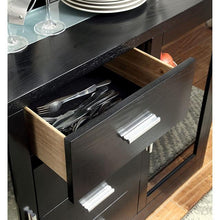 Load image into Gallery viewer, Luminar Black Glass-Insert Dining Table
