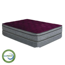 Load image into Gallery viewer, Purple/Grey 13" Euro Pillow Top Mattress Non-Flip, Full
