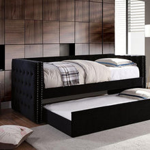 Load image into Gallery viewer, Susanna Black Daybed w/ Trundle, Black
