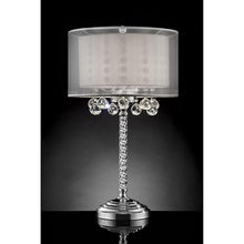 Load image into Gallery viewer, 30"H Table Lamp, Hanging Crystal
