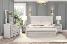 Load image into Gallery viewer, Crowthorne E.King &amp; Queen Bed Grey &amp; White
