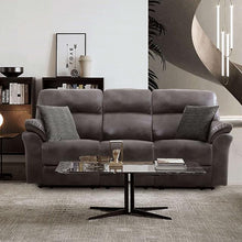 Load image into Gallery viewer, JOSIAS Sofa, Dark Gray Leatherette
