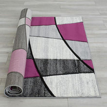 Load image into Gallery viewer, Niksar Gray/Purple 5' X 7' Area Rug
