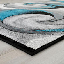 Load image into Gallery viewer, Niksar Turquoise 5' X 7' Area Rug
