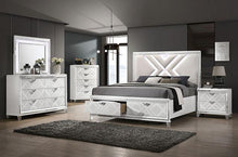 Load image into Gallery viewer, Emmeline 4 &amp; 5 Piece Queen Bedroom Set Gray &amp; White
