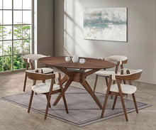Load image into Gallery viewer, Ebikon 5 Pc Dining Table Set Walnut
