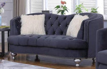 Load image into Gallery viewer, Galaxy Home Afreen Upholstered Loveseat in Gray GHF-808857661579 image

