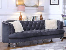 Load image into Gallery viewer, Galaxy Home Afreen Upholstered Sofa in Gray GHF-808857689542 image
