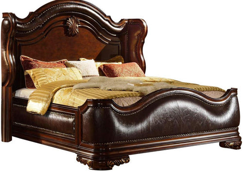 Galaxy Home Bella King Panel Bed in Dark Walnut GHF-808857892584 image