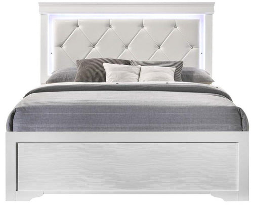Galaxy Home Brooklyn Queen Panel Bed in White GHF-733569360871 image