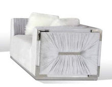 Load image into Gallery viewer, Galaxy Home Contempo Loveseat in Silver GHF-808857748829 image
