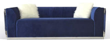 Load image into Gallery viewer, Galaxy Home Contempo Sofa in Blue GHF-808857521385 image
