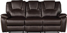 Load image into Gallery viewer, Galaxy Home Hong Kong Reclining Sofa in Brown GHF-733569214310 image
