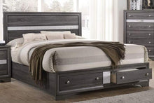 Load image into Gallery viewer, Galaxy Home Matrix King Storage Bed in Gray GHF-808857710604 image
