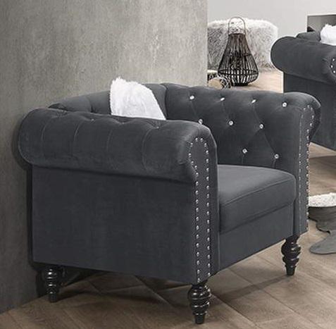 Galaxy Home Emma Chair in Gray GHF-808857820471