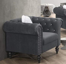 Load image into Gallery viewer, Galaxy Home Emma Chair in Gray GHF-808857820471 image
