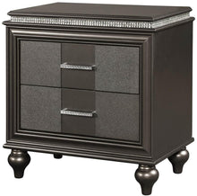 Load image into Gallery viewer, Galaxy Home Ginger 2 Drawer Nightstand in Gunmetal Copper GHF-808857952981 image
