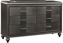 Load image into Gallery viewer, Galaxy Home Ginger 6 Drawer Dresser in Gunmetal Copper GHF-808857763143 image
