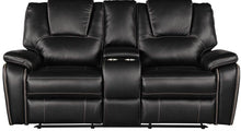 Load image into Gallery viewer, Galaxy Home Hong Kong Recliner Loveseat in Black GHF-733569317011 image
