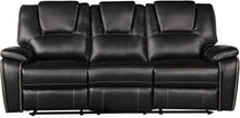 Load image into Gallery viewer, Galaxy Home Hong Kong Recliner Sofa in Black GHF-733569371044 image
