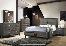 Load image into Gallery viewer, Galaxy Home Hudson 2 Drawer Nightstand in Foil Grey GHF-808857696809
