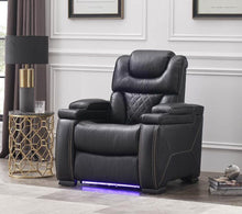 Load image into Gallery viewer, Galaxy Home Lexus Power Recliner in Black GHF-808857754349 image

